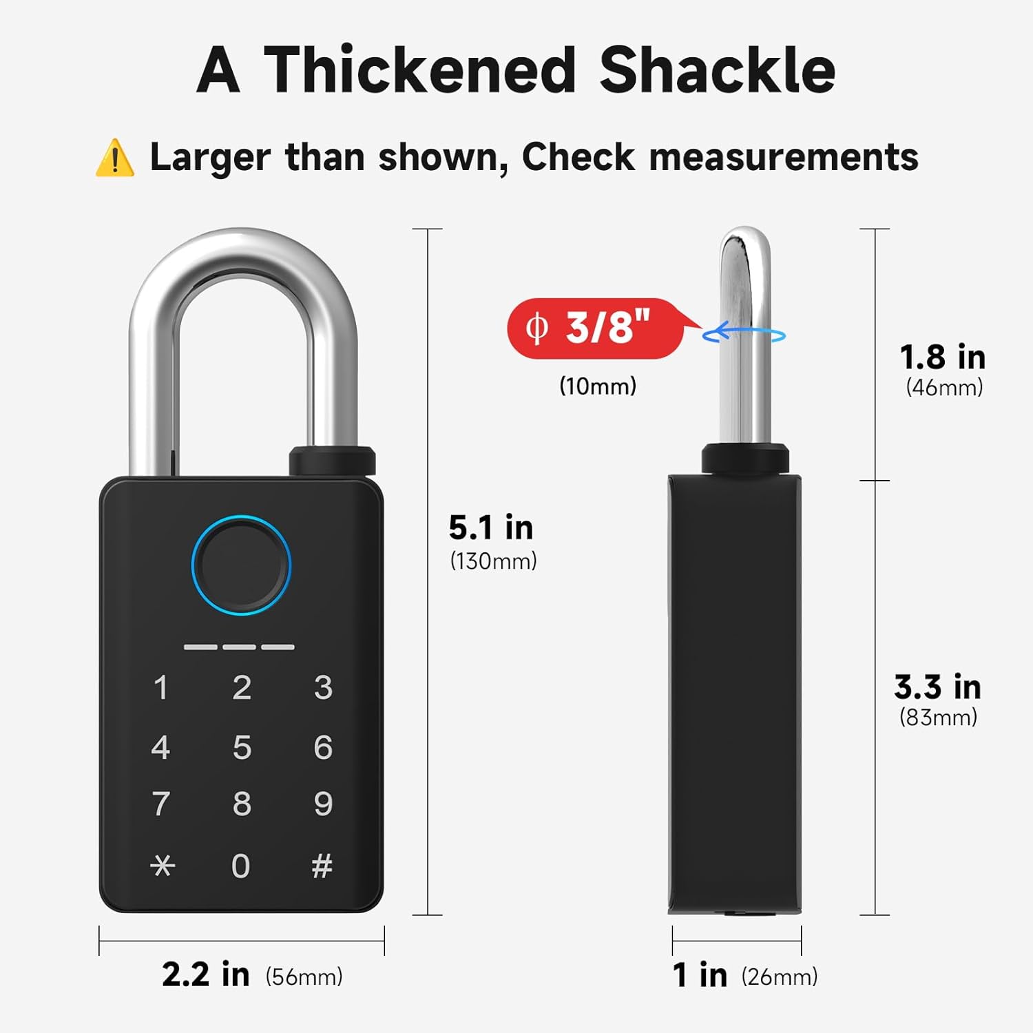 Secure Touch Elite Smart Padlock