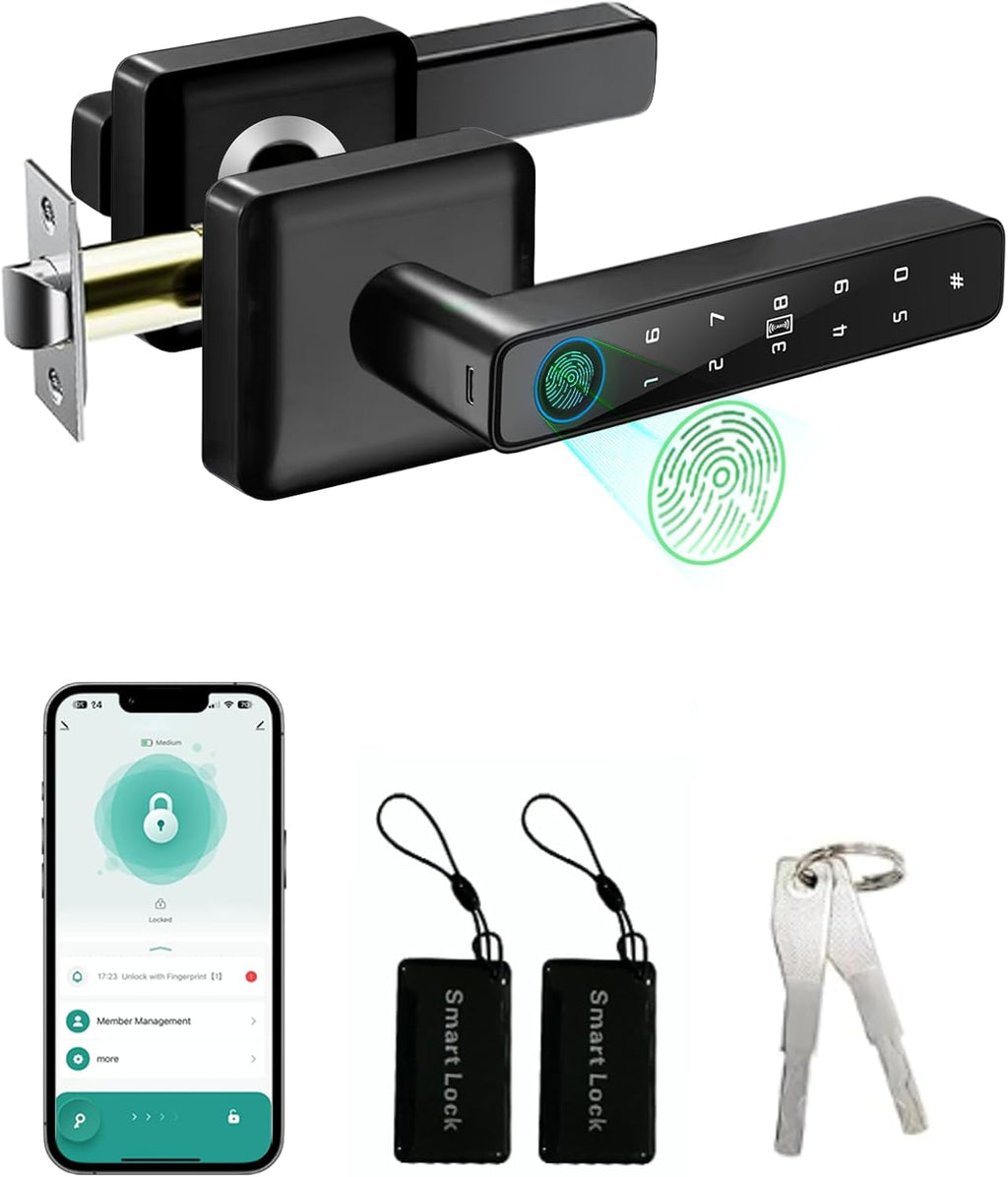 Secure Touch Fingerprint Smart Lock for Interior Doors