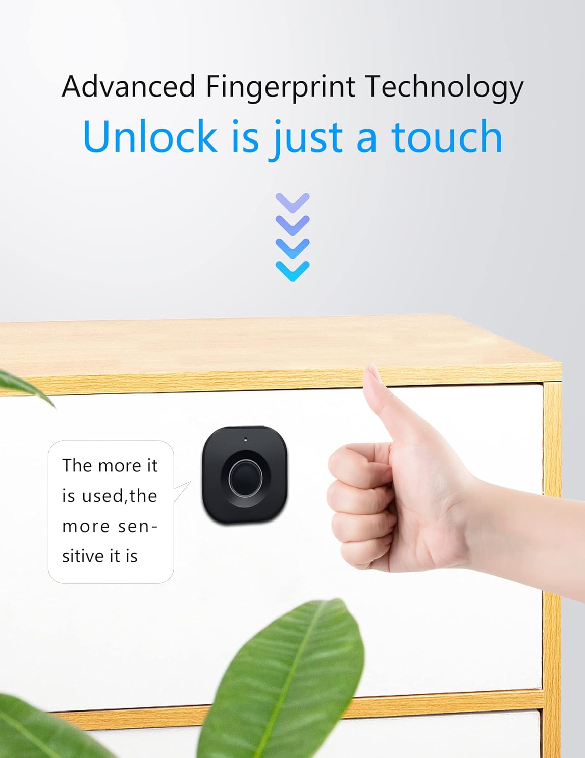 Smart Fingerprint Cabinet Lock – FingerLock Pro