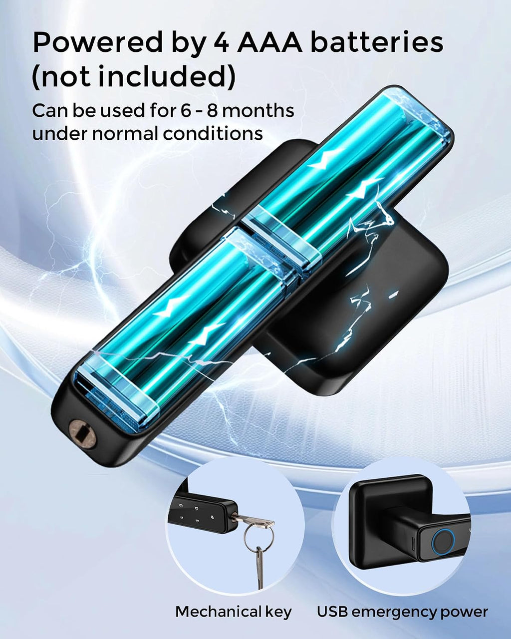 Secure Touch Fingerprint Smart Lock for Interior Doors