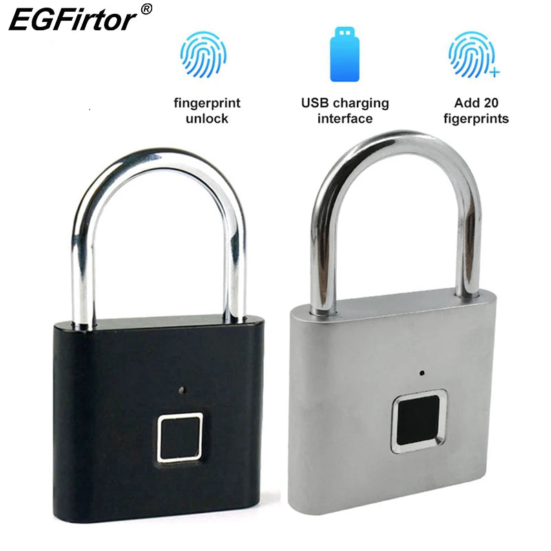 Smart Fingerprint Padlock – USB-Rechargeable, Keyless Access for Quick, Secure Protection